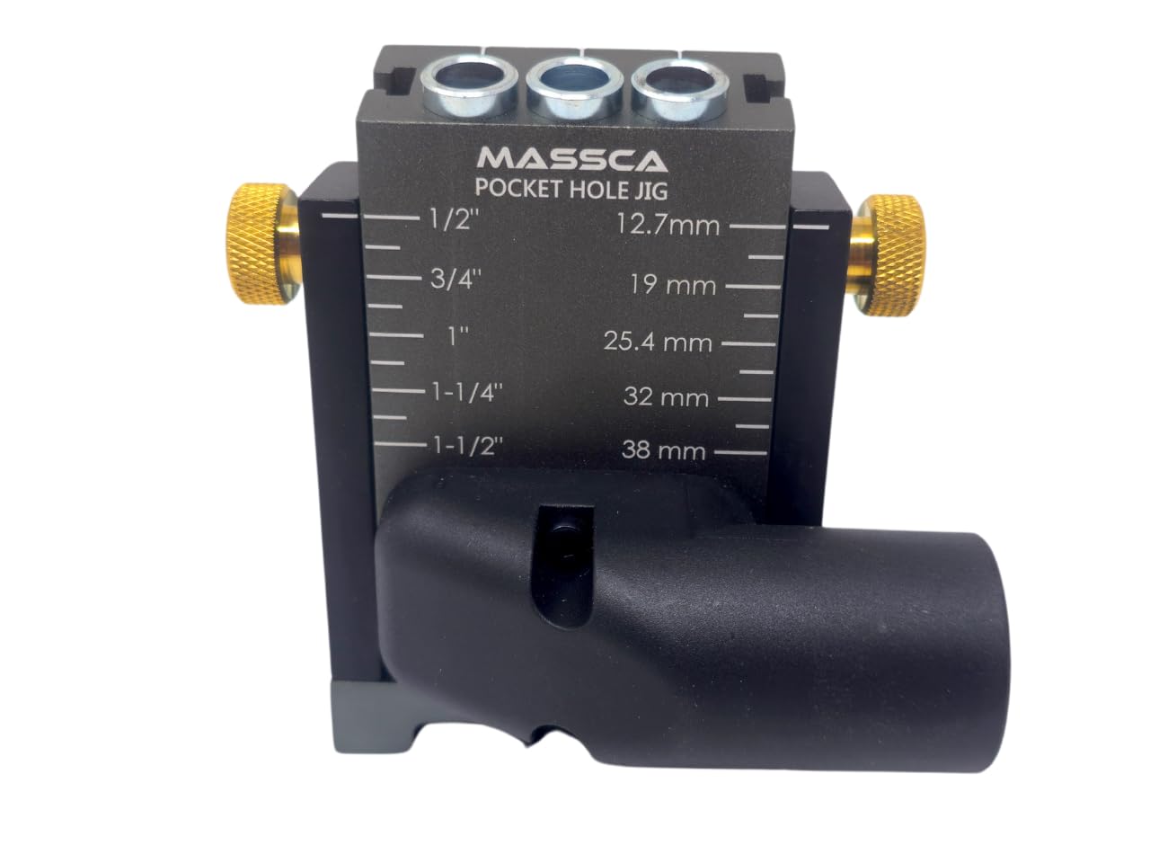 Massca M1 aluminum body provides sturdy woodworking support