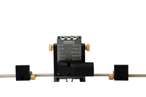 Massca Pro M2 dust port connector helps keep dust down.