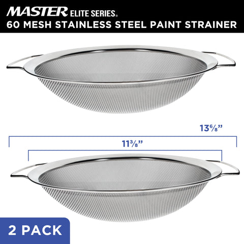 Master Airbrush 60-mesh stainless steel filter removes fine debris from paints and liquids