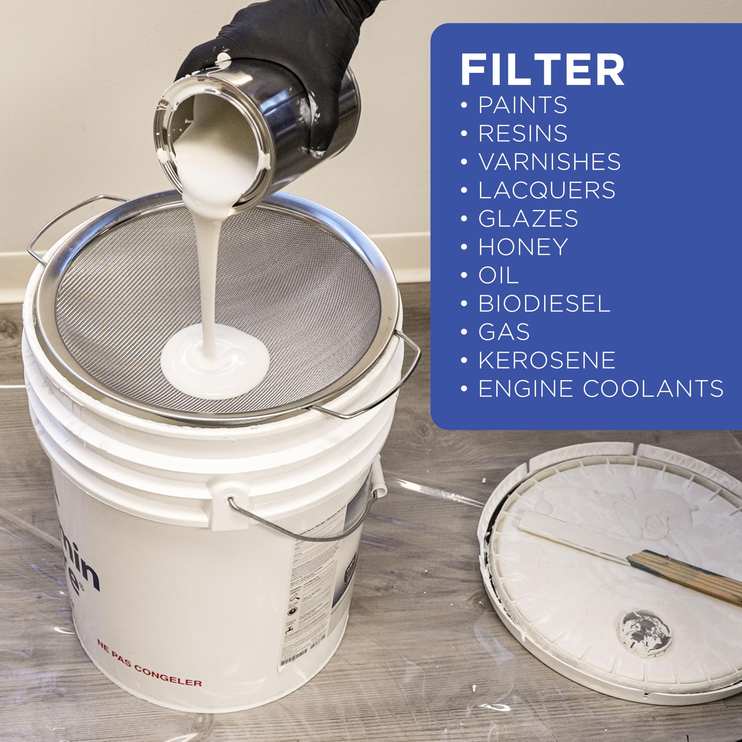 Master Airbrush strainer suitable for paints, varnishes, oils, and more
