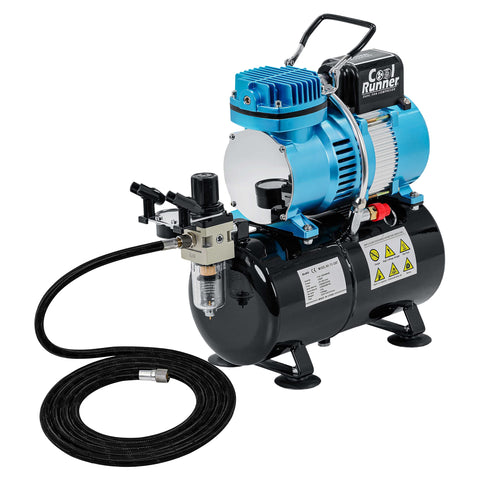 Master Airbrush TC-326T front view showing compact, long-running design for studio use