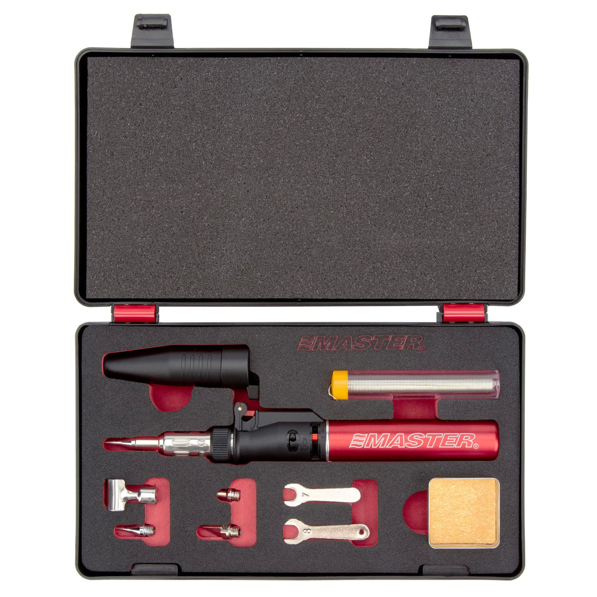 Master Appliance PI-40SiK kit in a hard-shell case ready for portable soldering tasks