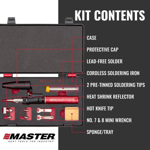 Master Appliance PI-40SiK lead-free solder included for clean electronics joints