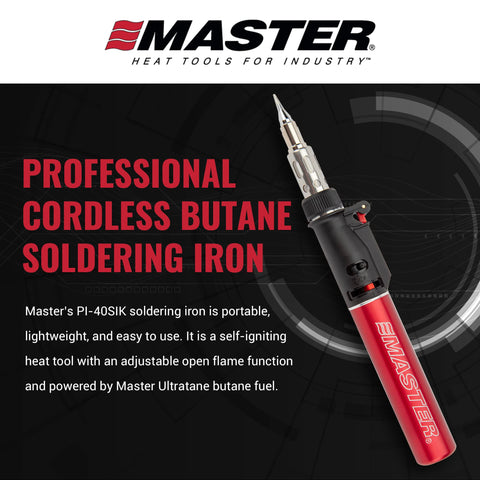 Master Appliance PI-40SiK solder tips shown for versatile temperature adjustments on projects