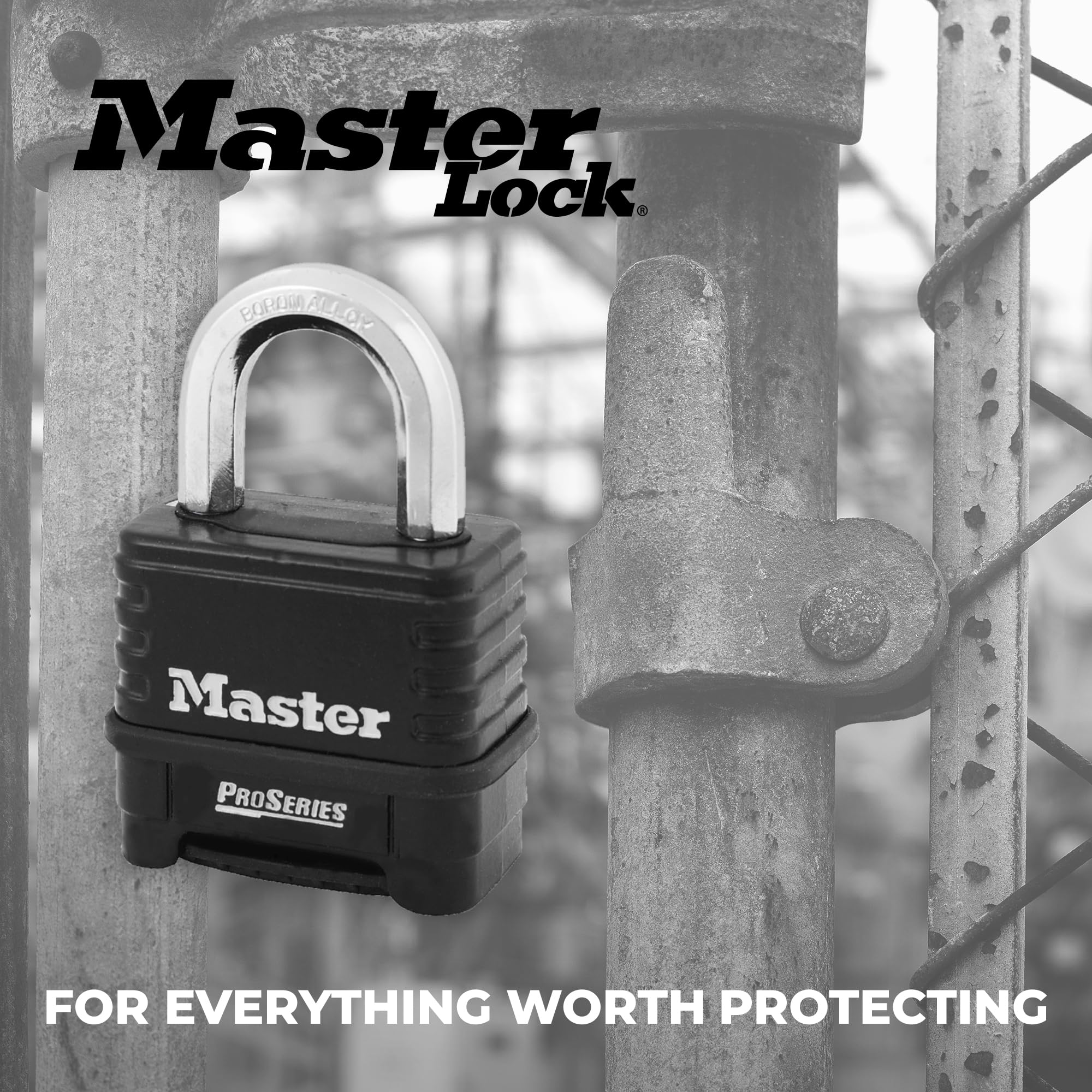 Master Lock 1178 black-silver finish presents a versatile exterior for indoor or outdoor storage.