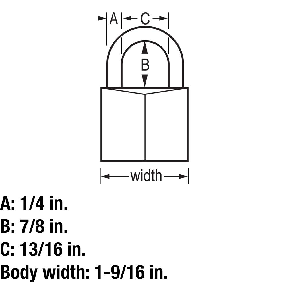 Master Lock 140Q padlock for indoor and outdoor use.