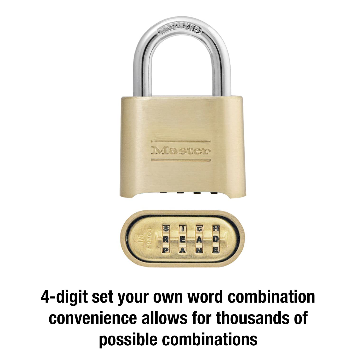 Master Lock 175DWD die-cast body conveys strength and weather resistance