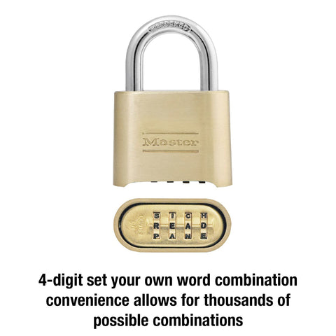 Master Lock 175DWD die-cast body conveys strength and weather resistance