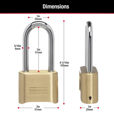 Includes combination change tool for convenient resets.