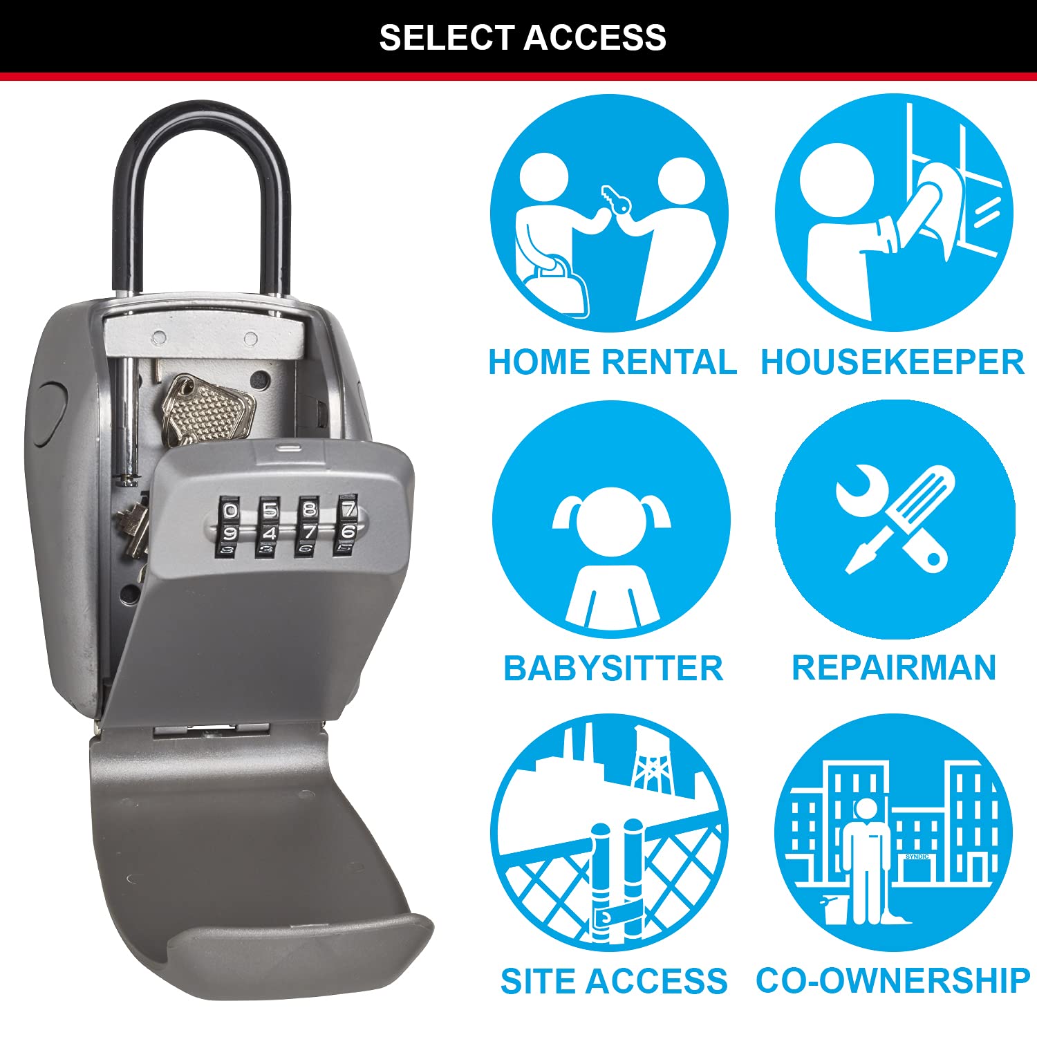 Master Lock 5414EC zinc body demonstrates durable construction for long-lasting security.