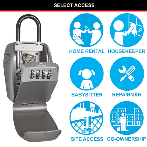 Master Lock 5414EC zinc body demonstrates durable construction for long-lasting security.