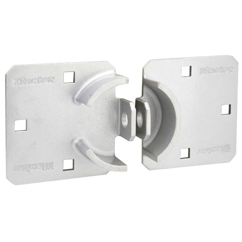 Master Lock chrome hasp lock ideal for trucks and storefronts