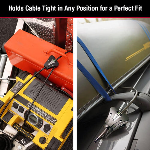 Keyed lock provides reliable security with an easy two-key setup.
