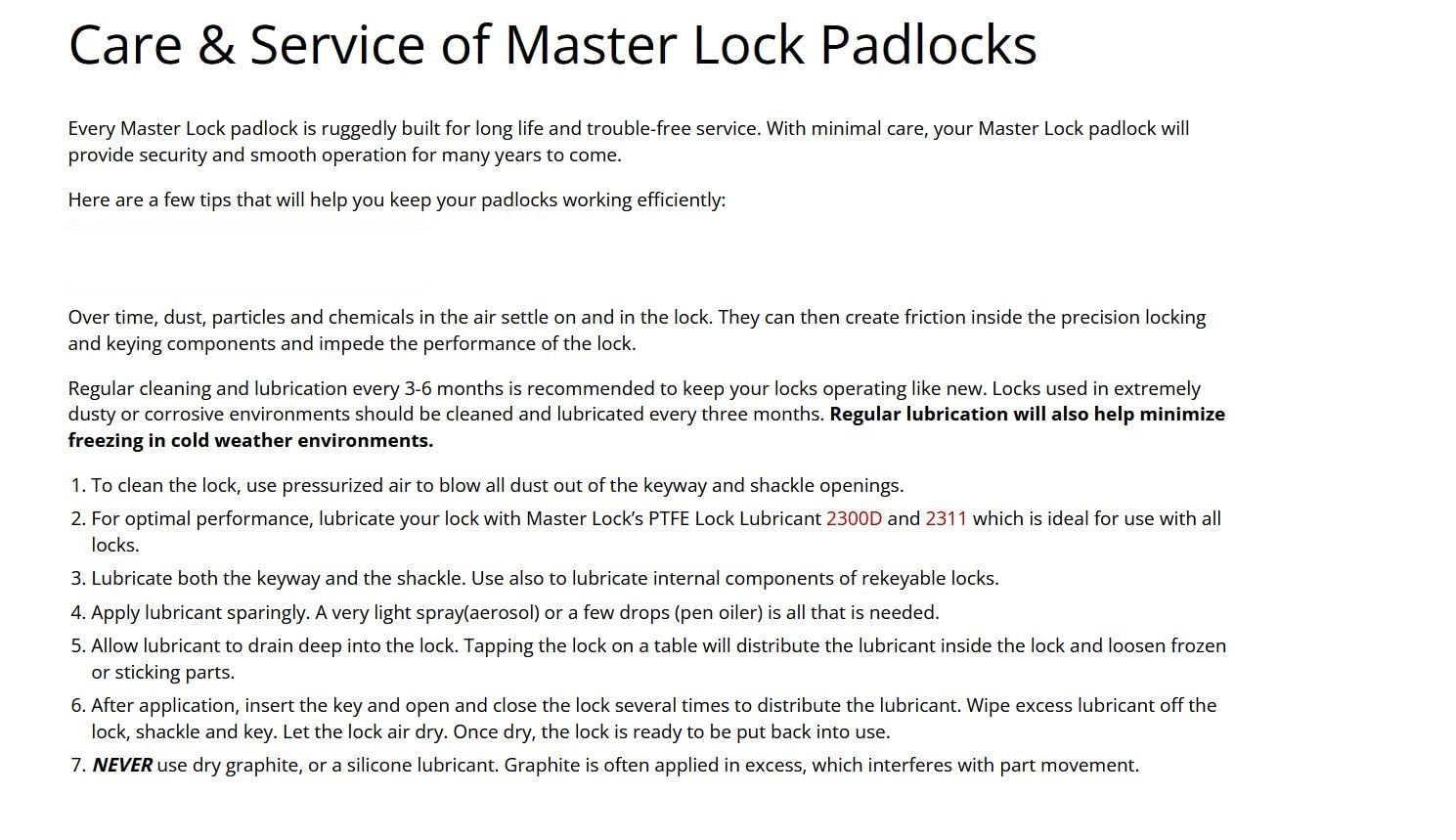 Master Lock M175XDLF set-your-own four-digit combination feature.