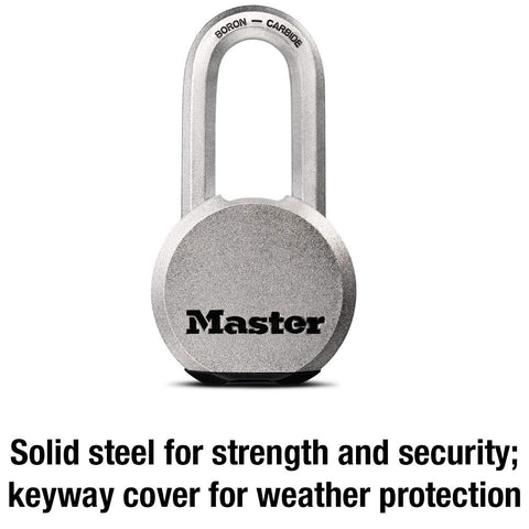 Master Lock Magnum dual ball bearings provide pry resistance.