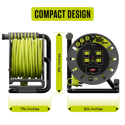 Masterplug portable reel enables quick storage after use