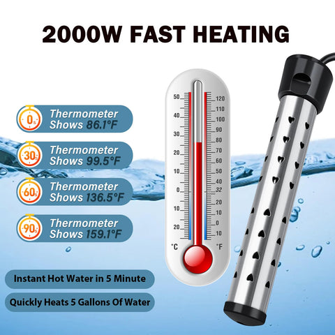Mastwinsear 2000W thermometer display for precise monitoring.