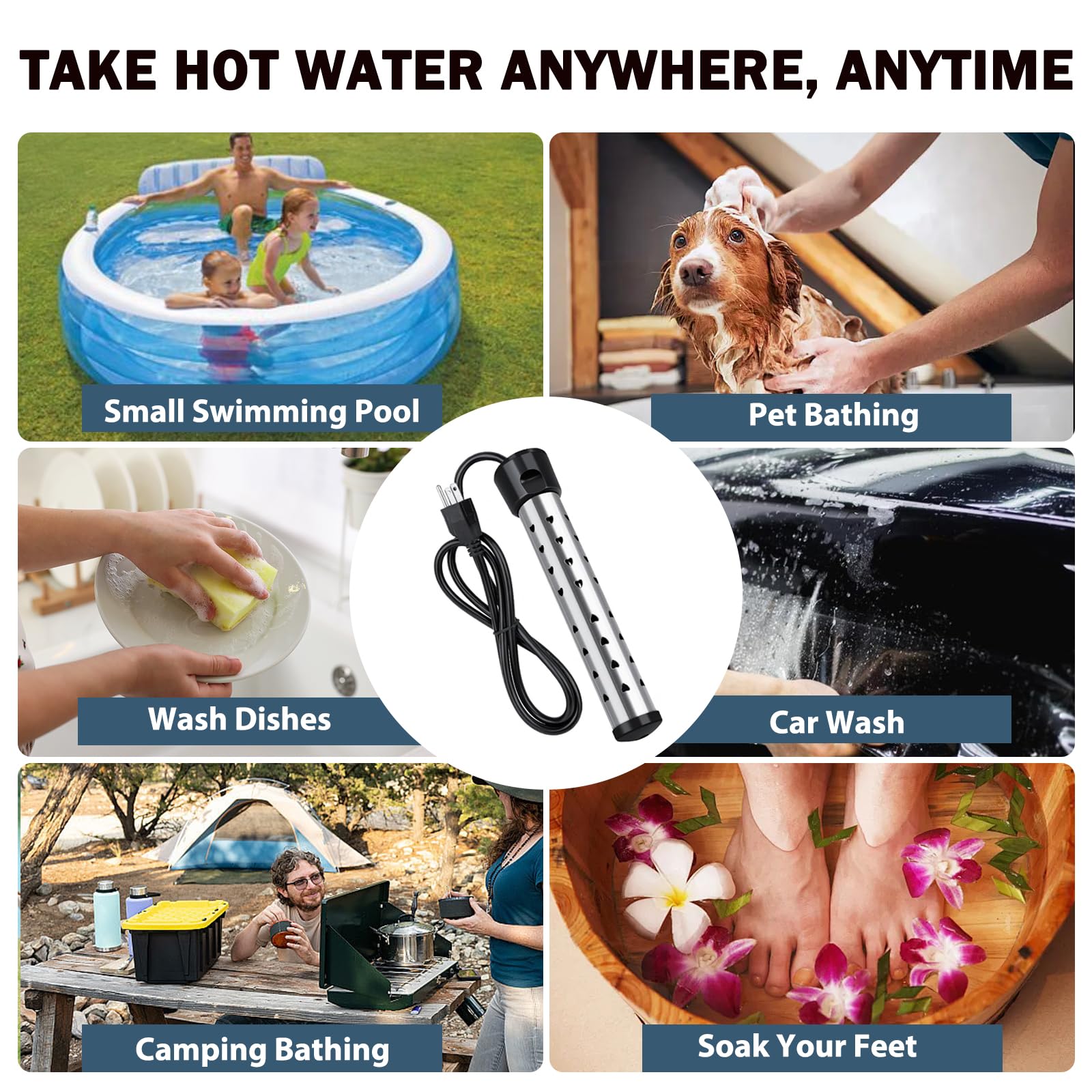 Mastwinsear 2000W packaging includes thermometer and accessories.