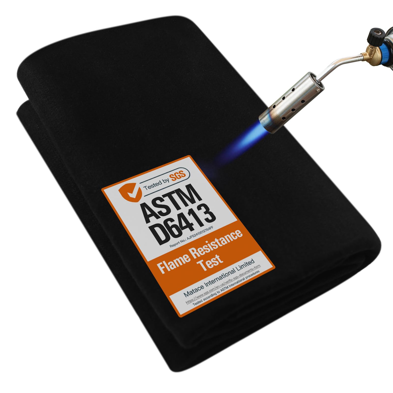 Matace welding blanket 40x40 with carbon felt provides durable heat protection during soldering.