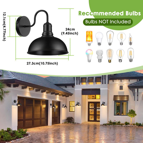 MATAMEYE barn light closeup highlights curved top cap and vintage farmhouse charm.