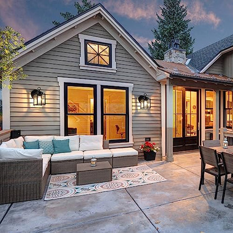MATAMEYE durable exterior lantern suited for contemporary and traditional exteriors
