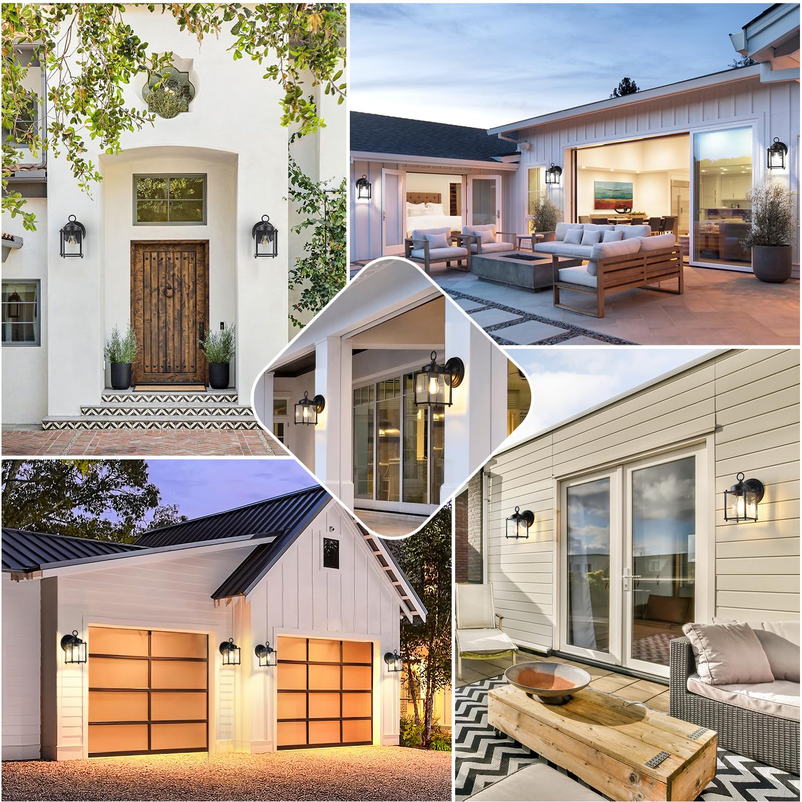 MATAMEYE entryway illumination from a stylish exterior wall lantern