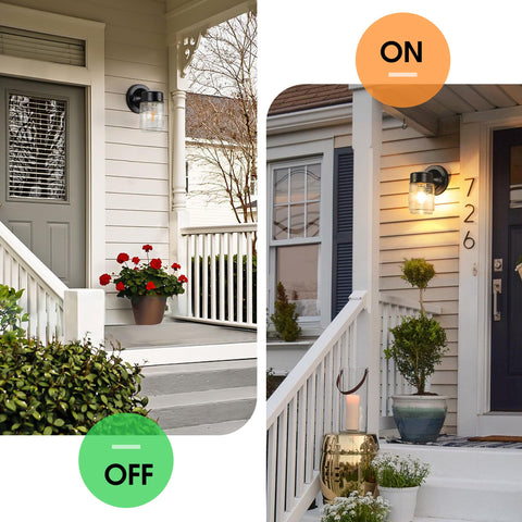 MATAMEYE outdoor wall sconce with clear ribbed glass for inviting ambiance