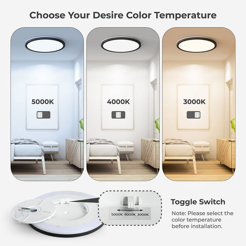 Matane flush mount dimming switch enables smooth brightness control from 0 to 100%.