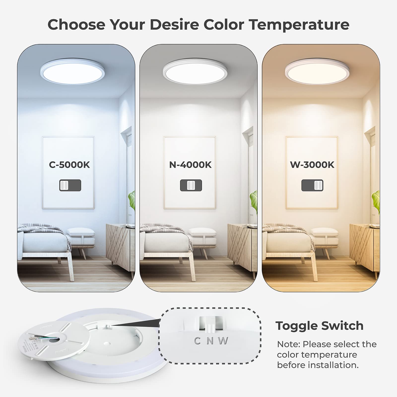 Matane 5000K cool white helps with focused activities and bright accents.