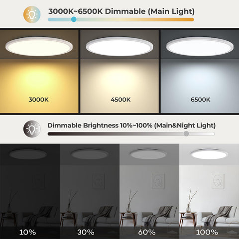 Matane adjustable color temperature 3000-6500K for warm to cool moods