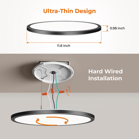 Matane hardwired ceiling light with simple installation guide