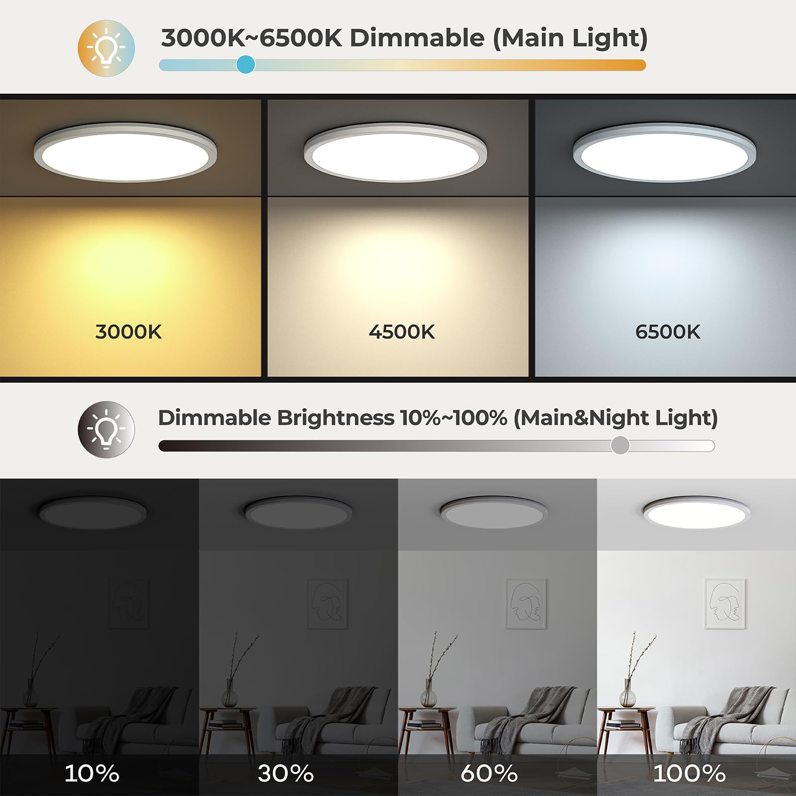 Matane night light at 2000K provides warm ambient glow for bedrooms