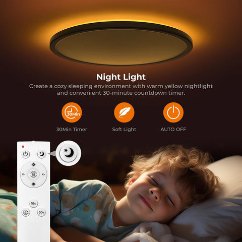Matane night-light at 2000K providing soft ambient glow in dimmed night setting.
