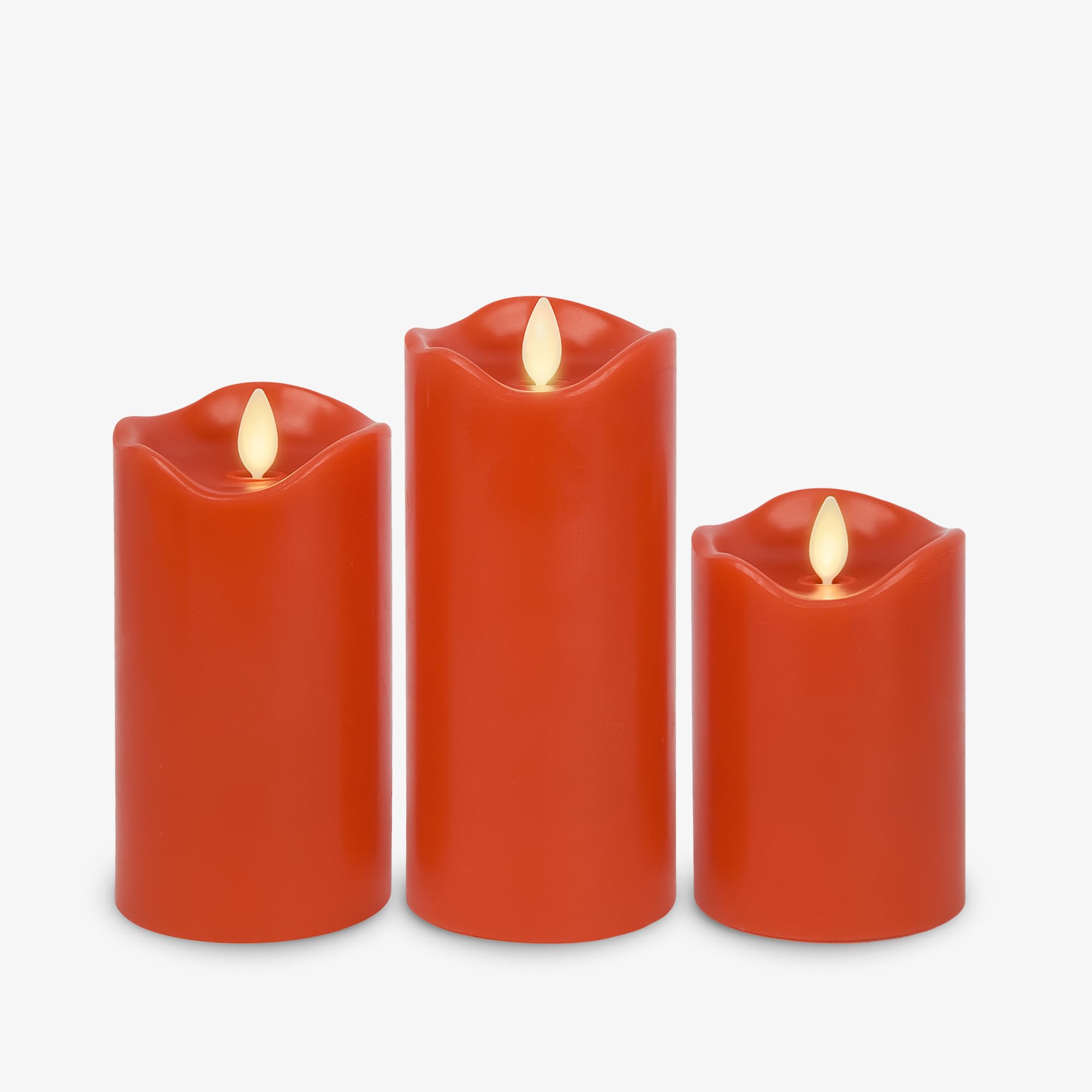 Matchless Candle Co. by Luminara 5.5-inch pillar with flickering LED flame for cozy ambiance.