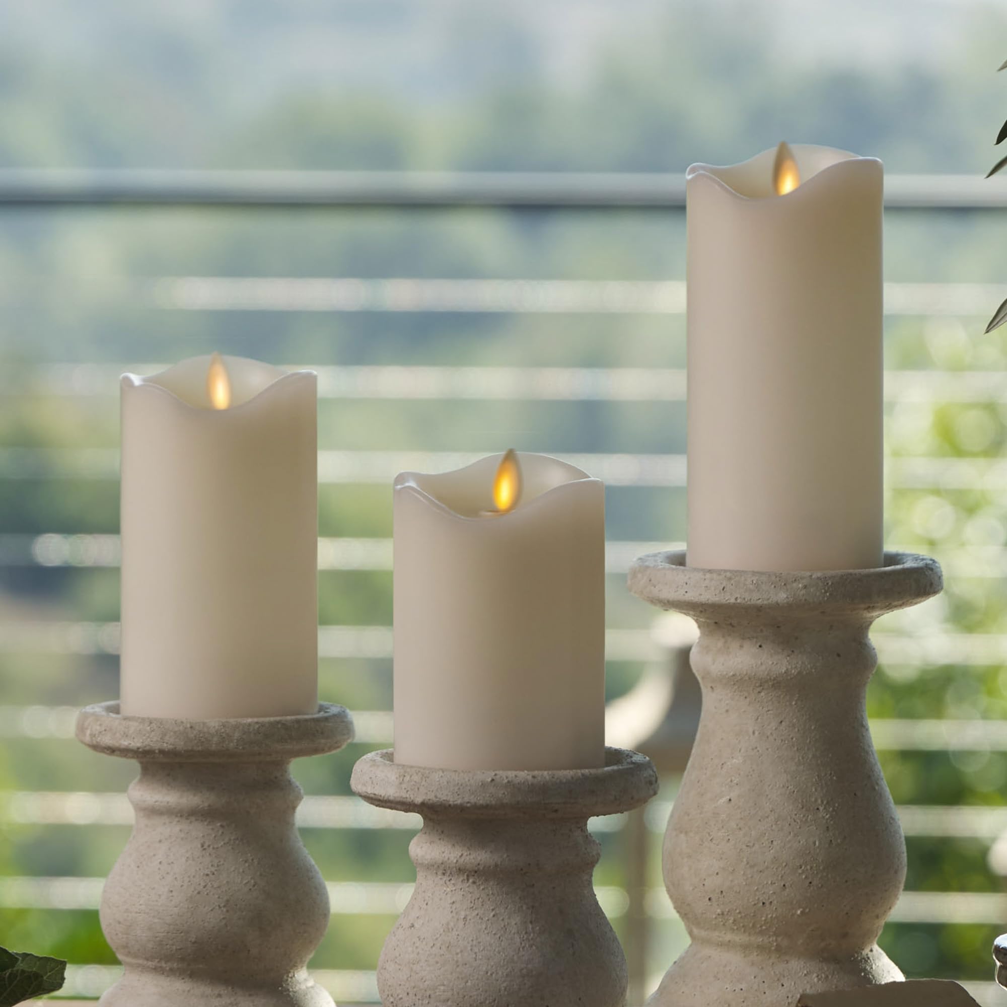 Matchless Candle Co. 150-hour runtime on two AA batteries supports long use.