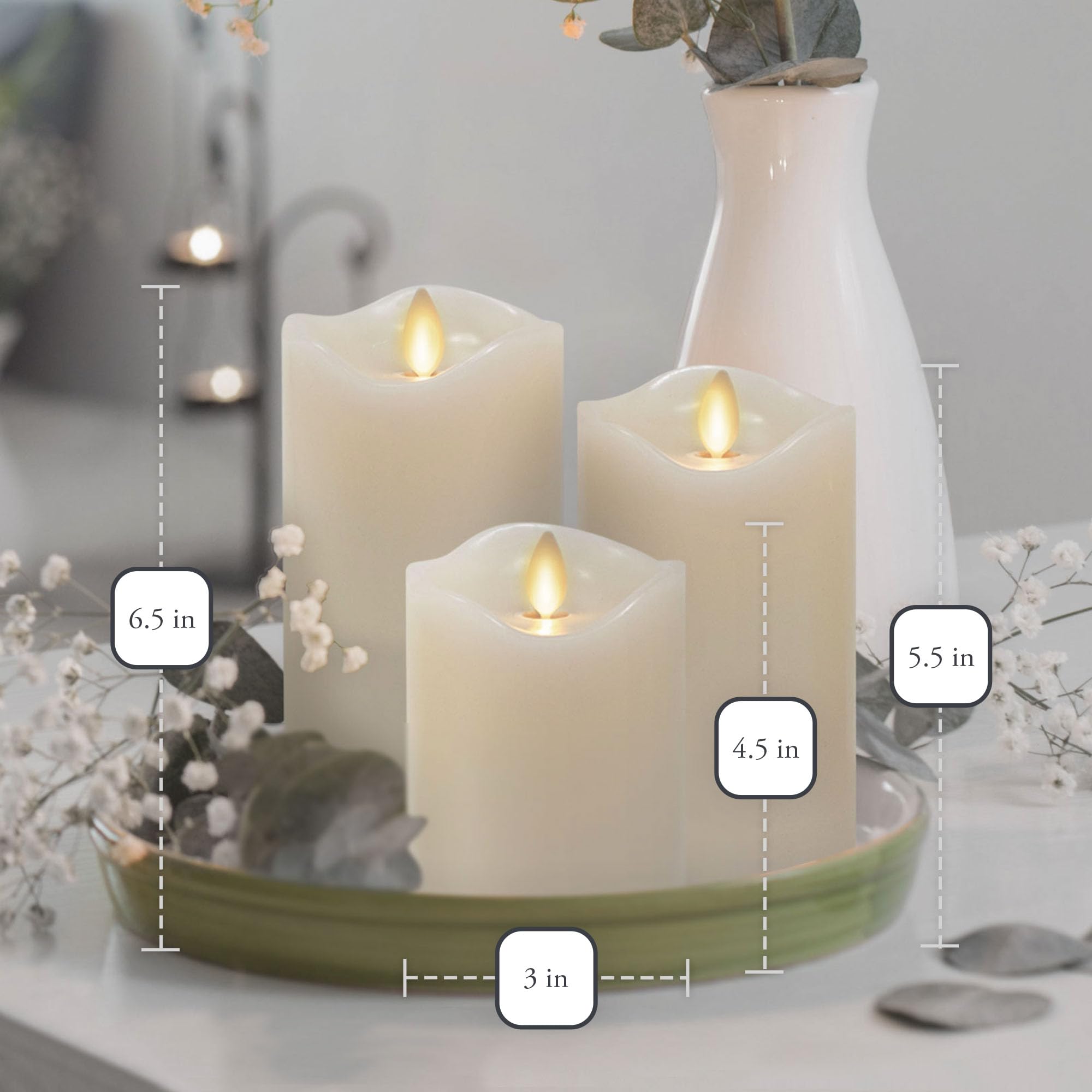 Matchless Candle Co. warm white light creates inviting atmosphere.