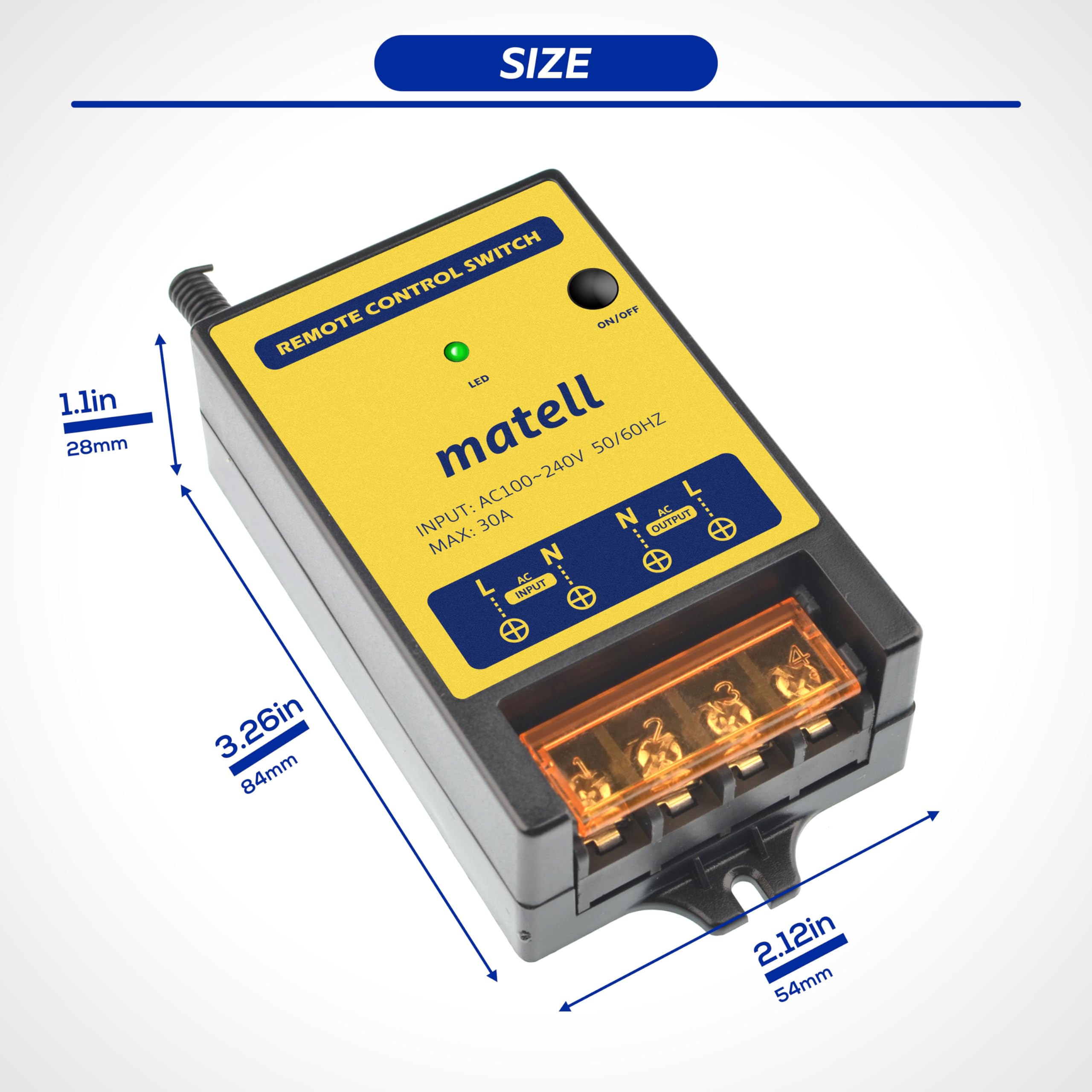 Matell remote switch installation guide highlights quick setup and broad device compatibility.