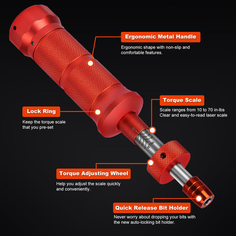 Matework 68Pcs chrome-vanadium handle delivers reliable torque control.