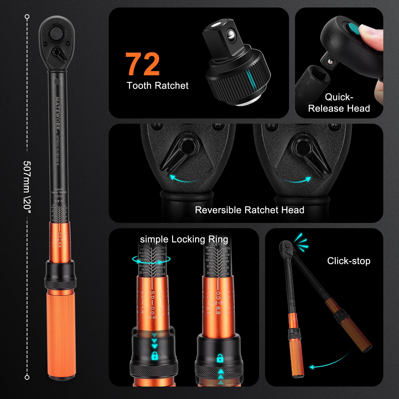 Matework adapter kit for drive size transitions