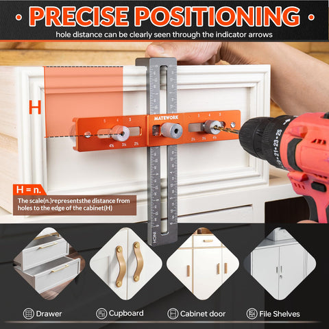 Matework aluminum construction ensures rust resistance and stability during drilling.