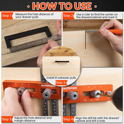 Foldable design of Matework jig saves space and eases transport.