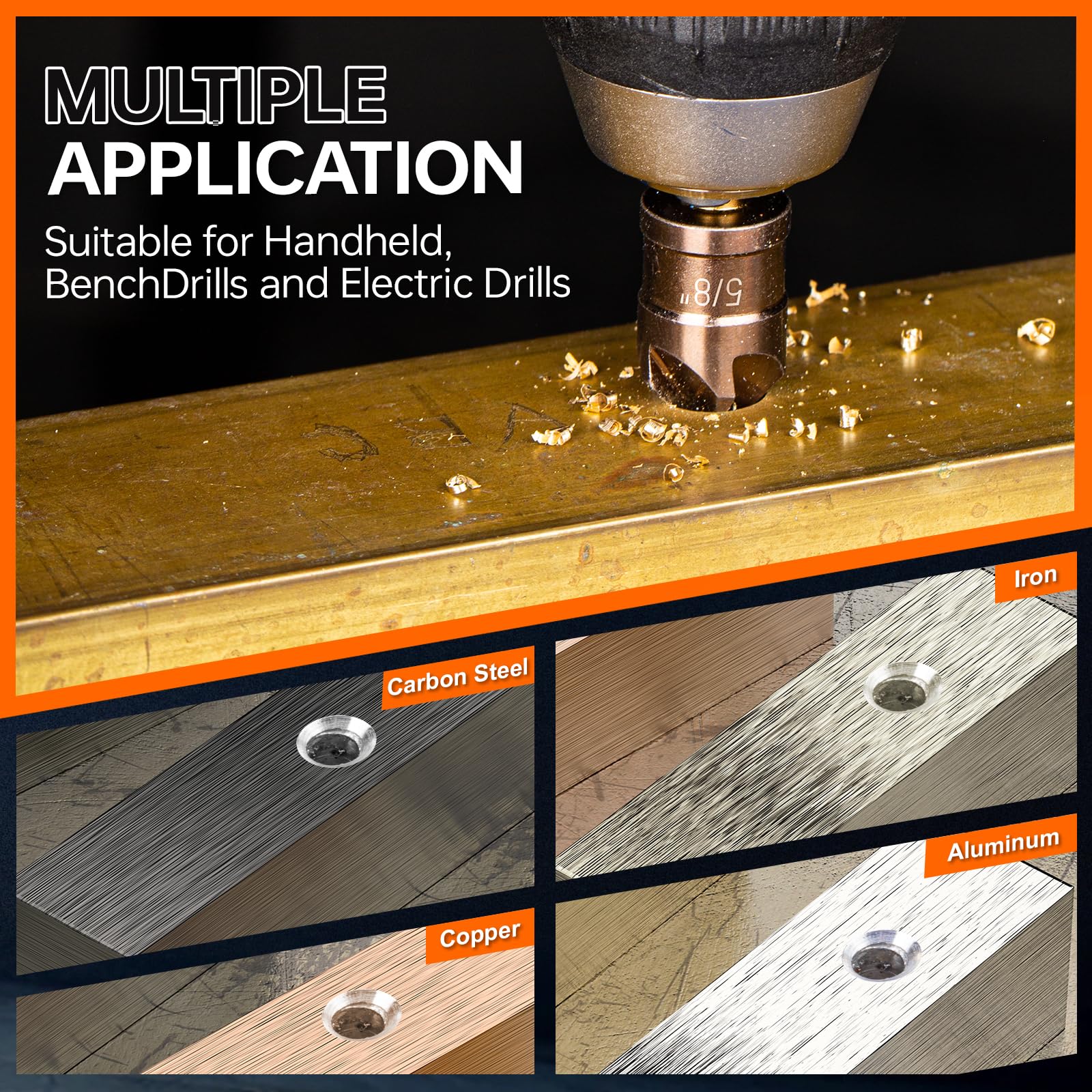 Versatile use with metal and wood applications across projects