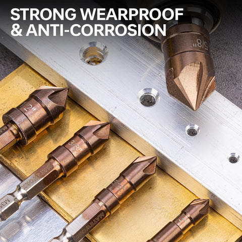 Includes 1/4" to 3/4" sizes plus 5/16" for broader coverage