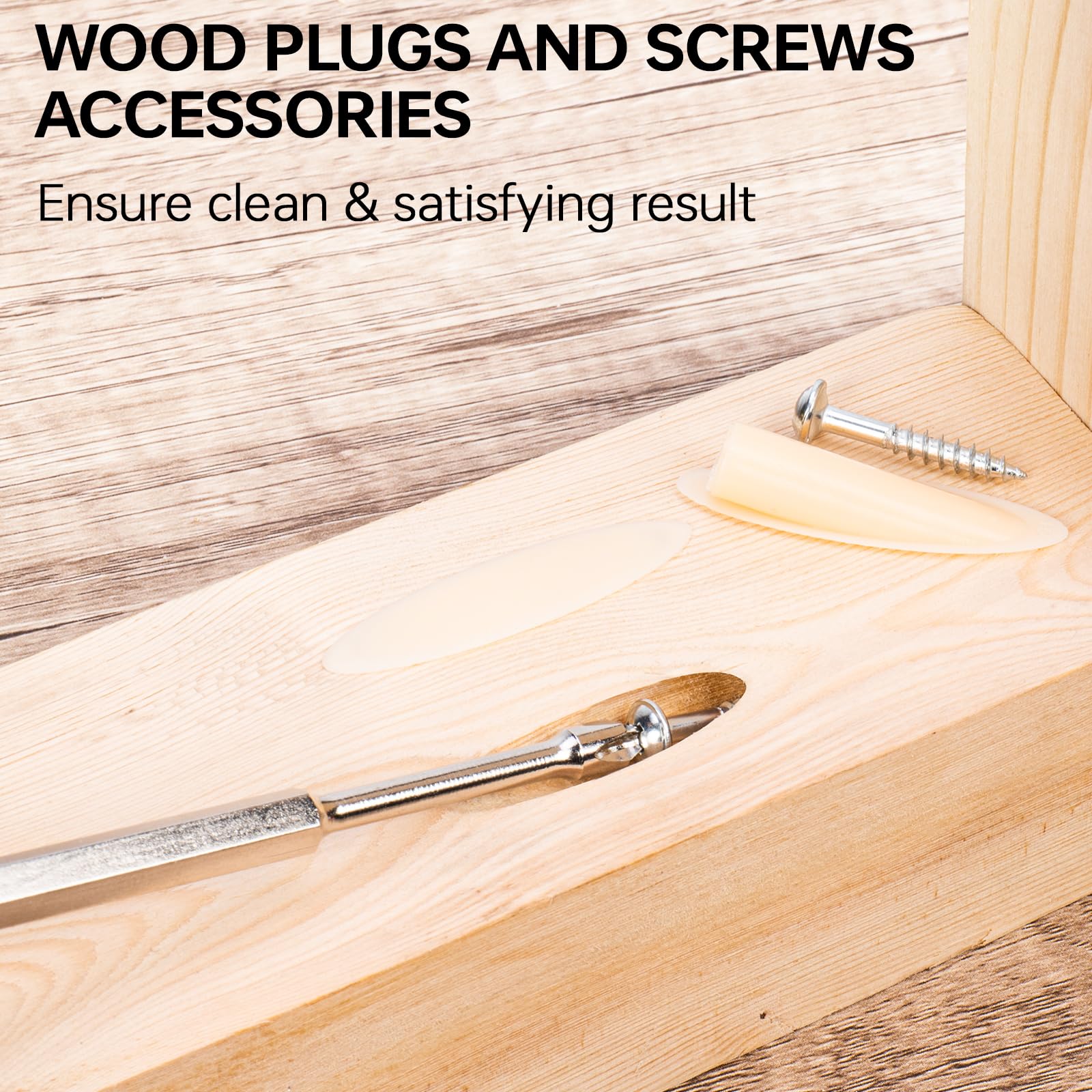 Matework complete kit includes bits, screws, plugs, and collars for ready use.