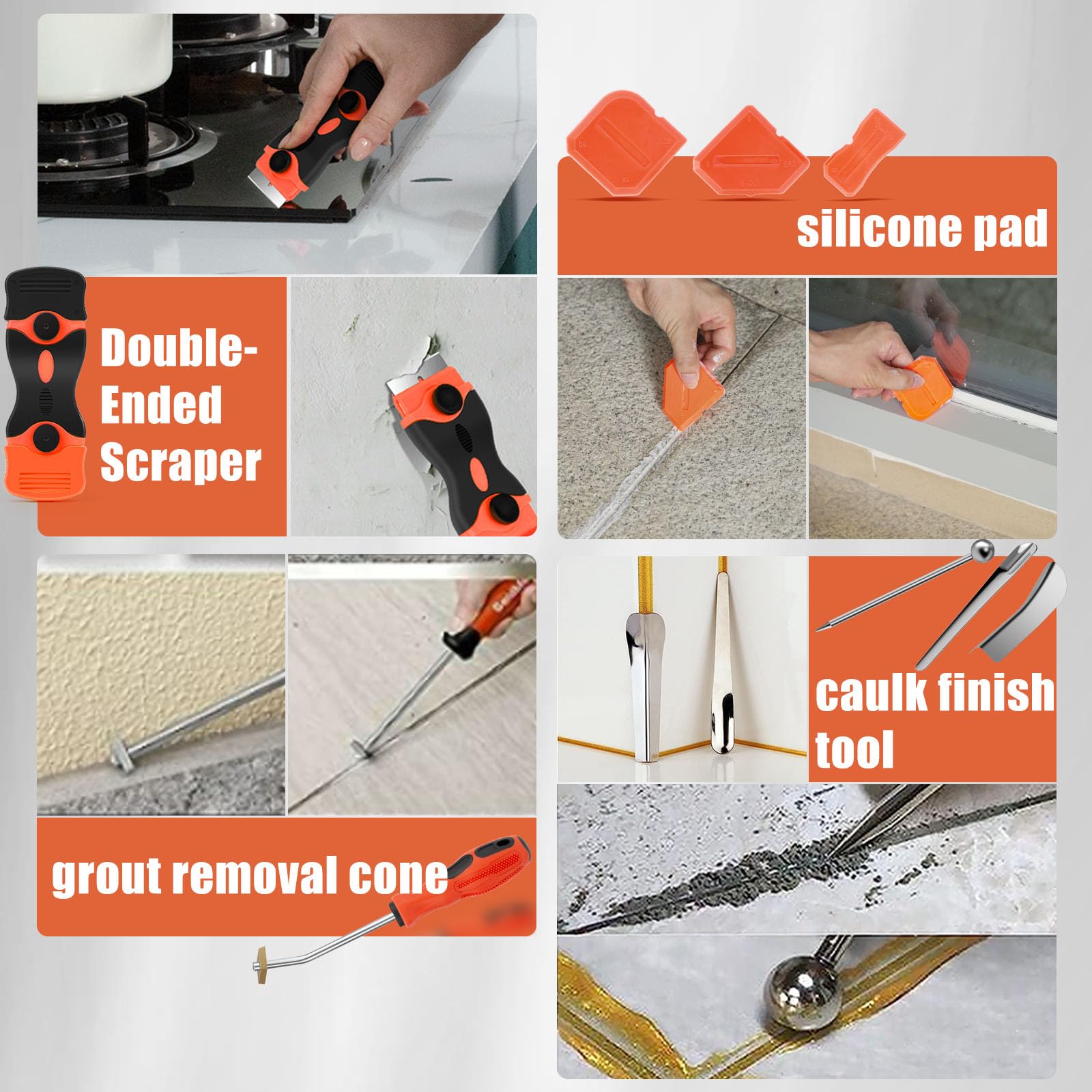 Matework replaceable scraper blades remove old sealant efficiently