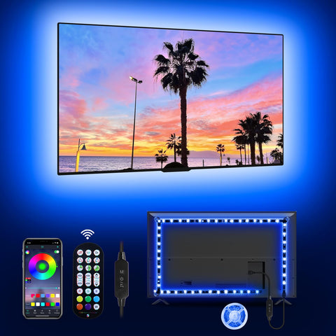 MATICOD LED TV backlight behind a 55-70in screen for cinematic ambience.