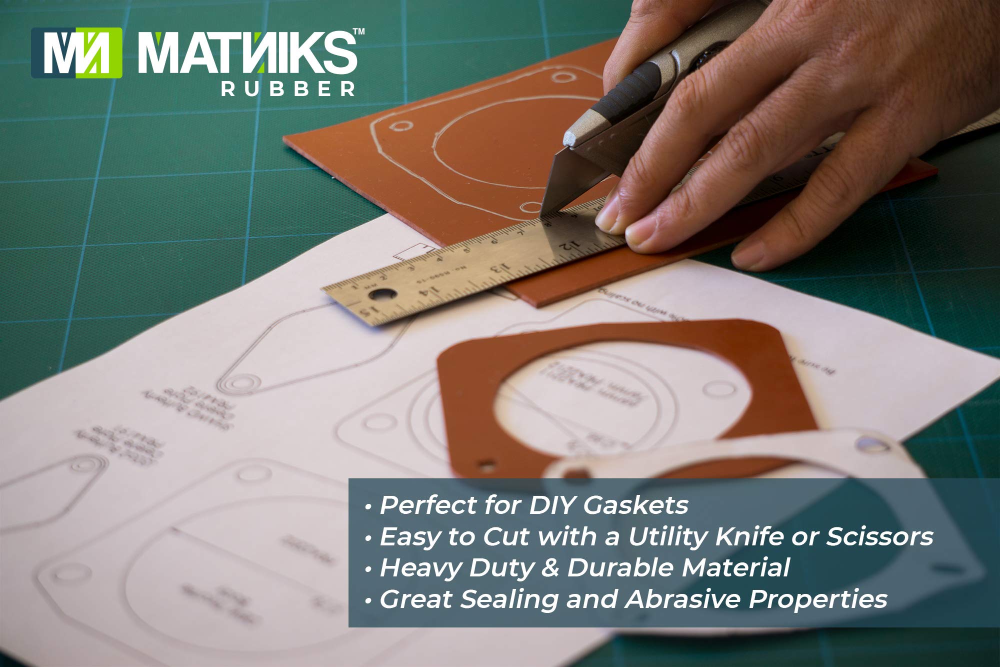 MATNIKS neoprene rubber sheet anti slip protection in workshop.