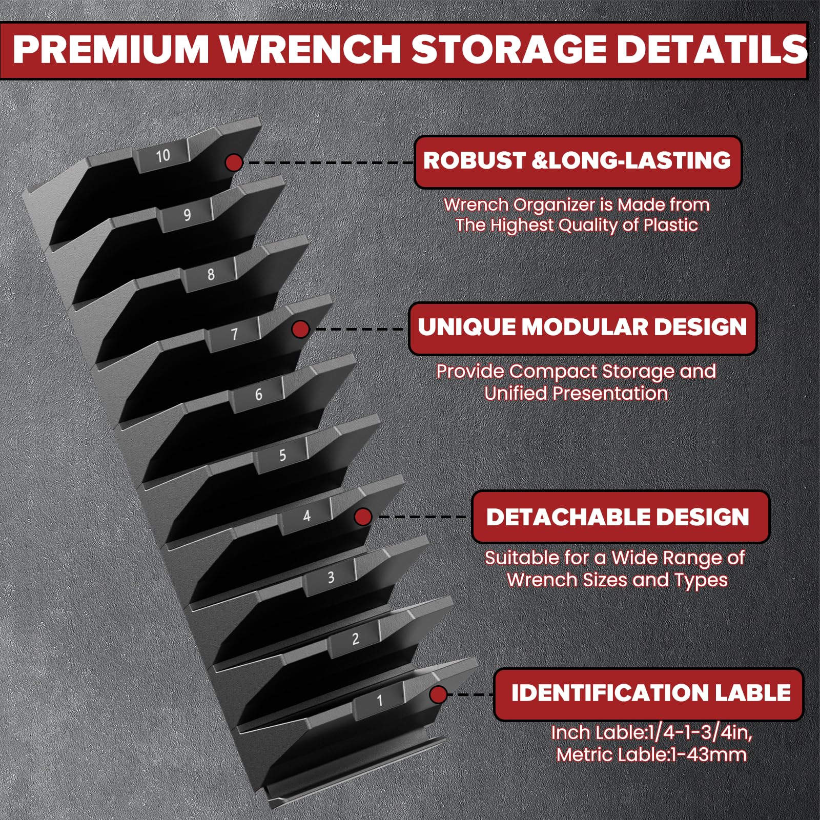 Matscover drawer-wrench-storage-drawer-system fits compact tool drawers.
