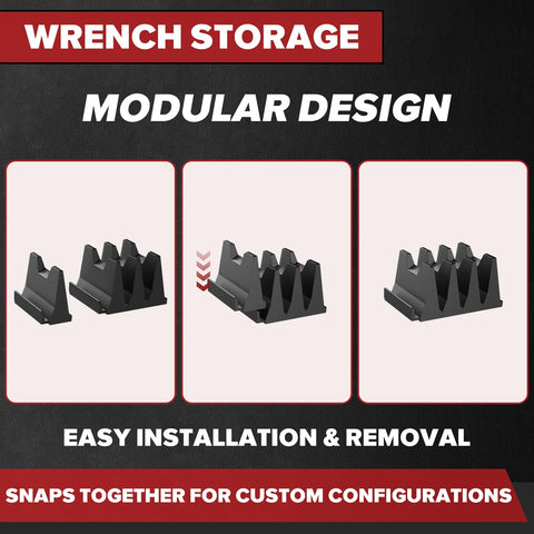 Matscover offset-open-end-ratcheting-wrenches storage keeps frequently used wrenches accessible.