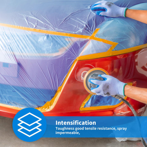 MATUFF film resists tearing for durable dust and paint protection